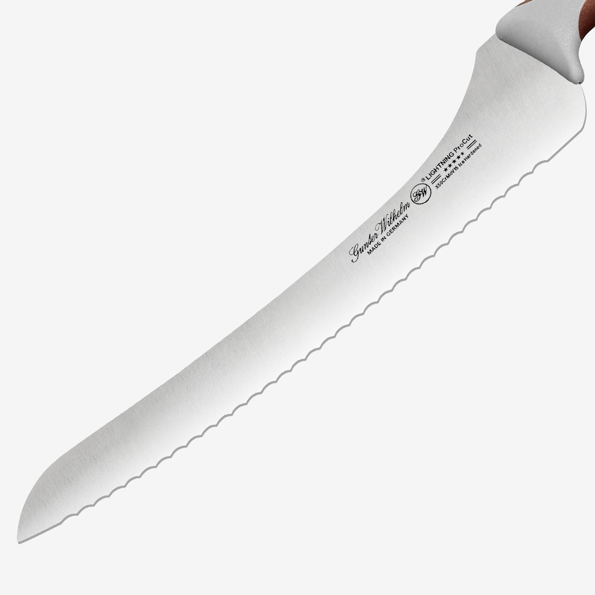 Gunter Wilhelm Thunder офсеттік нан пышағы, 10 дюйм | Қоңыр және сұр ABS тұтқасы SKU: 10-118-1510