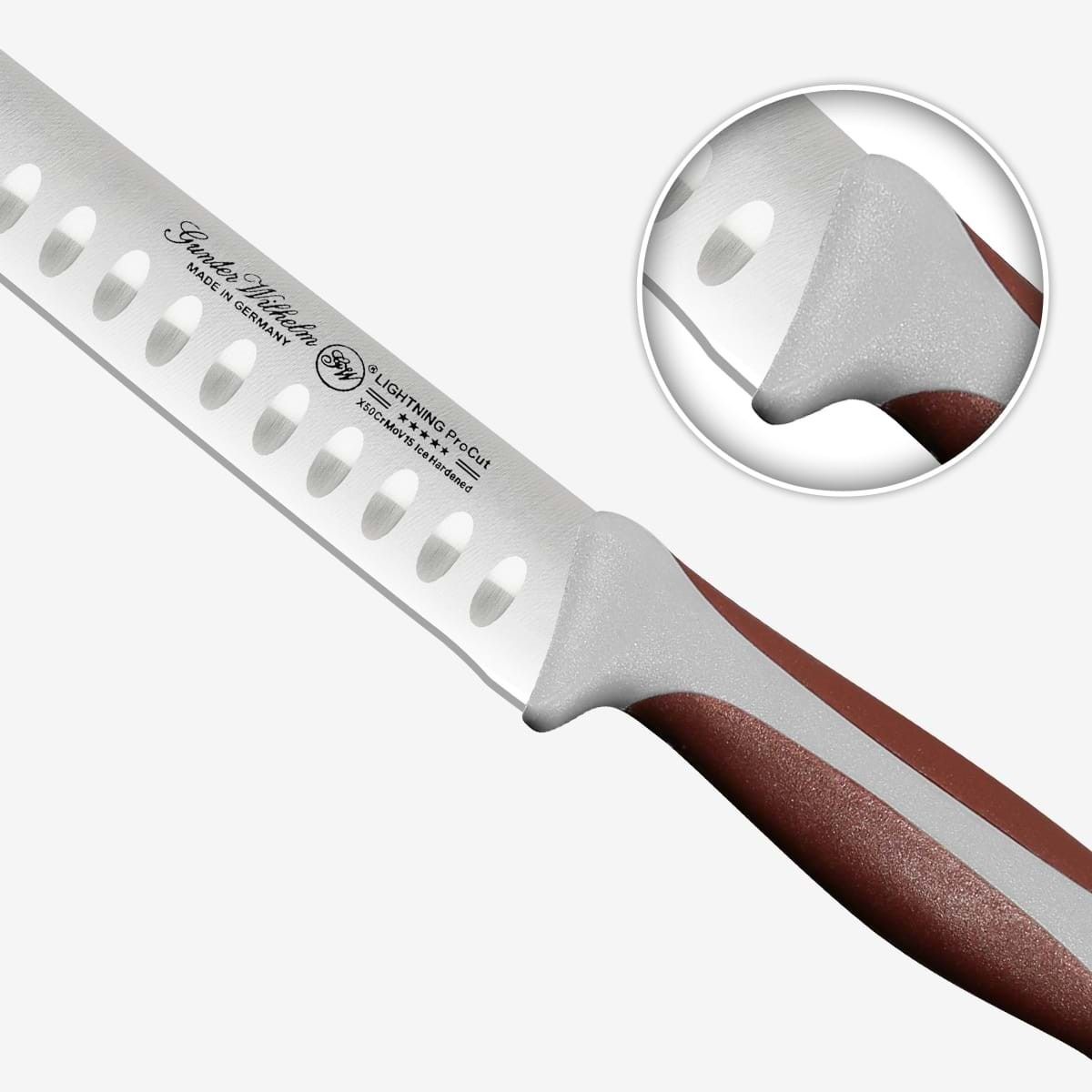 Gunter Wilhelm Thunder Slicer/Brisket Pnife, 12 дюйм | Қоңыр және сұр ABS тұтқасы SKU: 10-120-0612