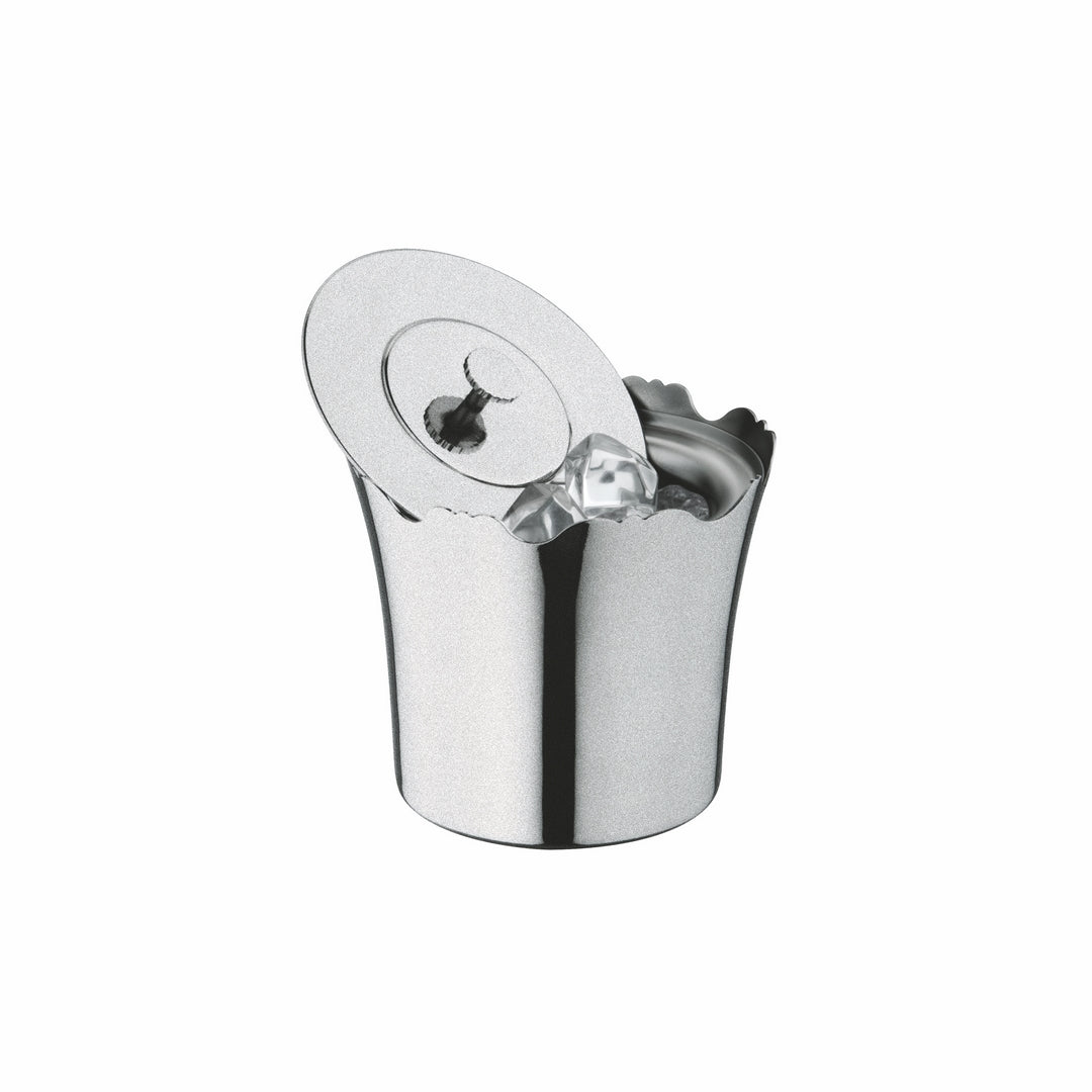 Insulated Ice Bucket With Lid; Pewter D: 5-1/2" H: 5" C: 24 Oz.