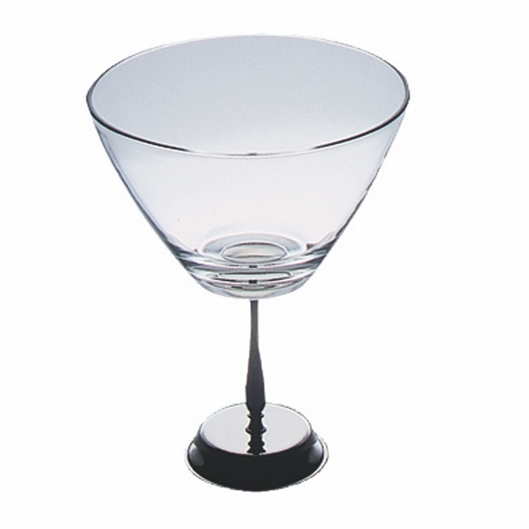 Glass Round Bowl With Base; H: 6-3/4" D: 4-3/4" C: 15-1/4 Oz.