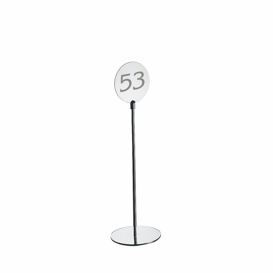 Table Number Stand; H: 9-1/2" D: 3-1/4"