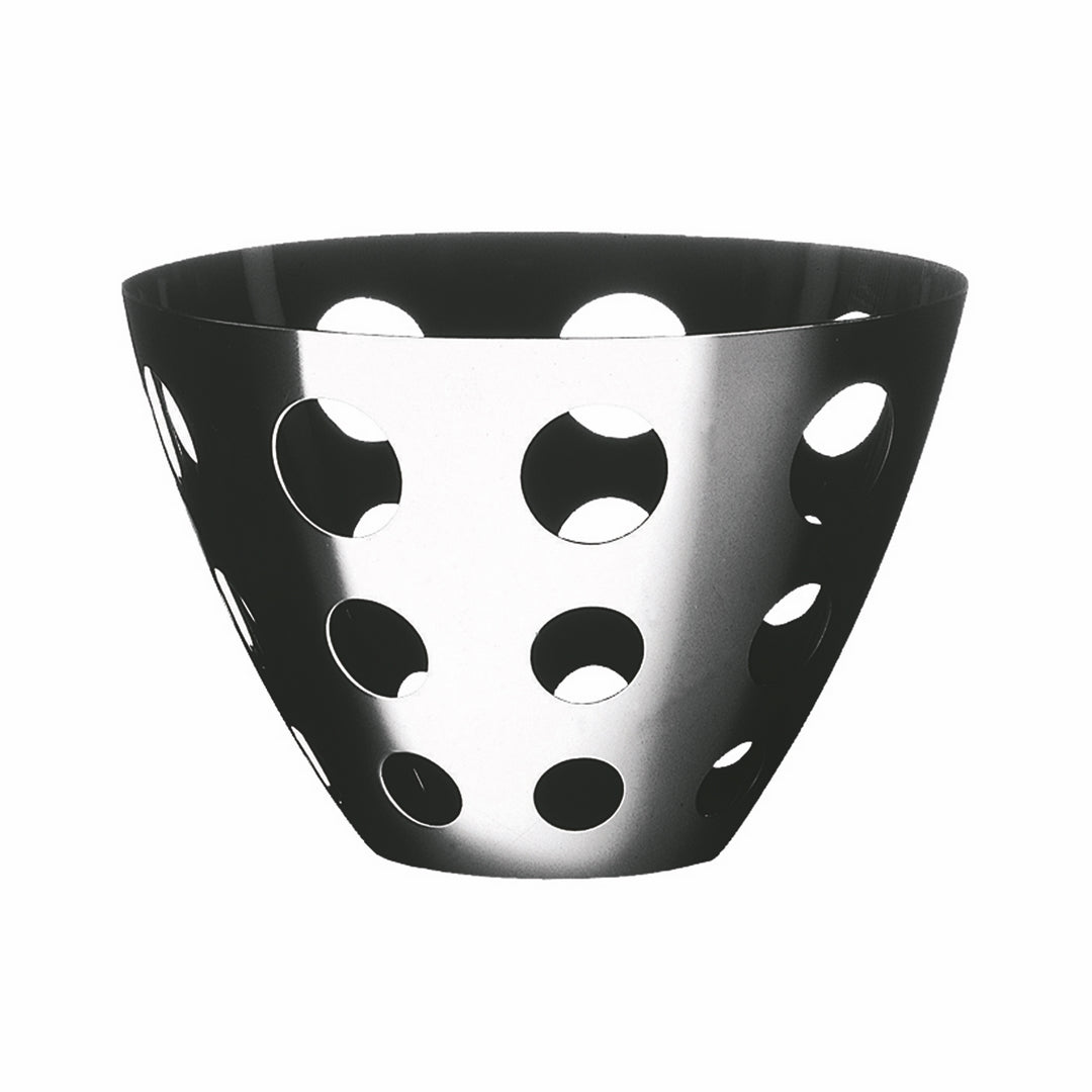 Round Fretworked Basket; H: 7-1/4" D: 11-3/8" C: 2 Gallons