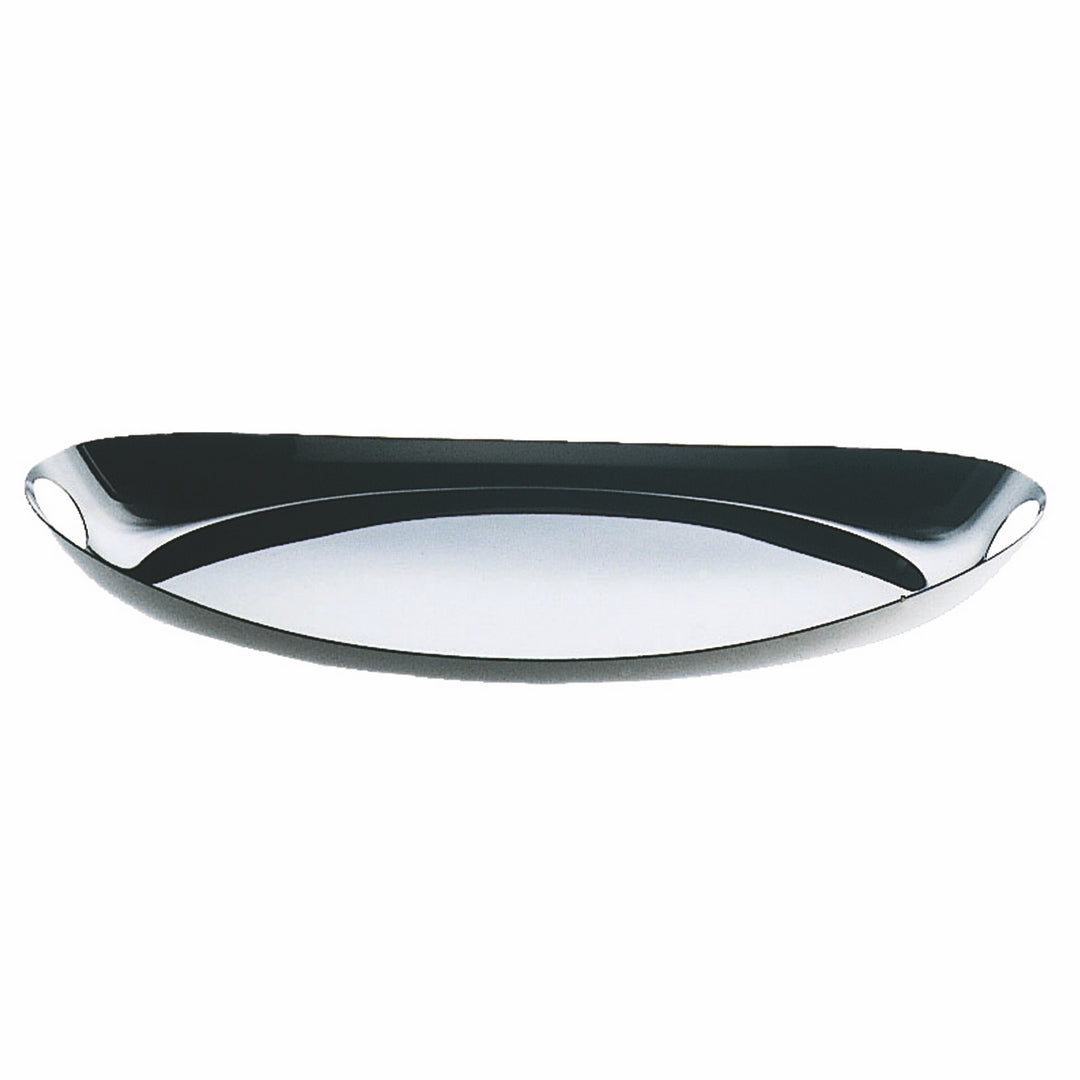 Oval Tray With Fretworked Handles; L: 15-3/4" W: 14-1/8"