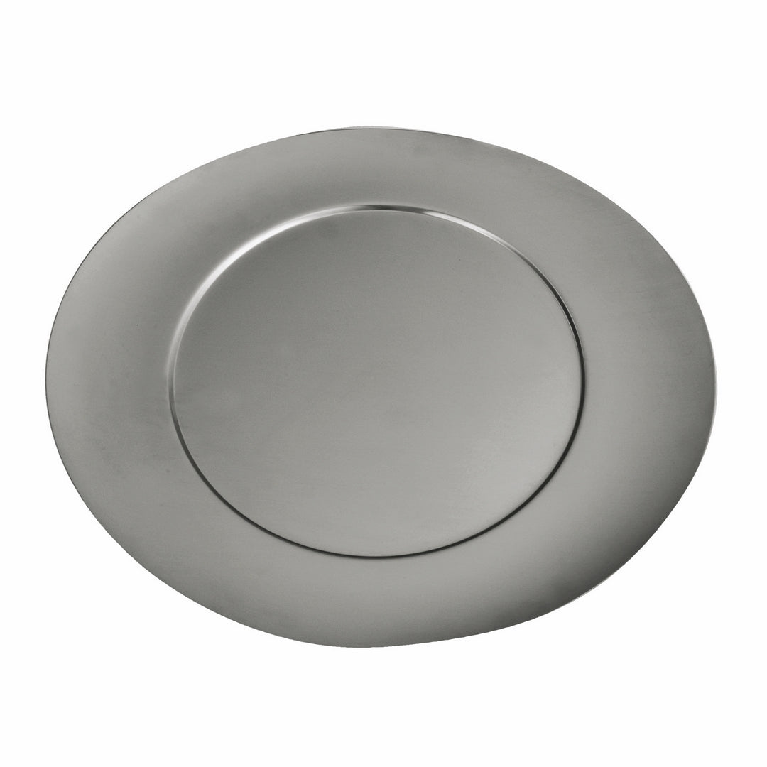 Oval Charger; L: 13-3/8" W: 12-1/4"