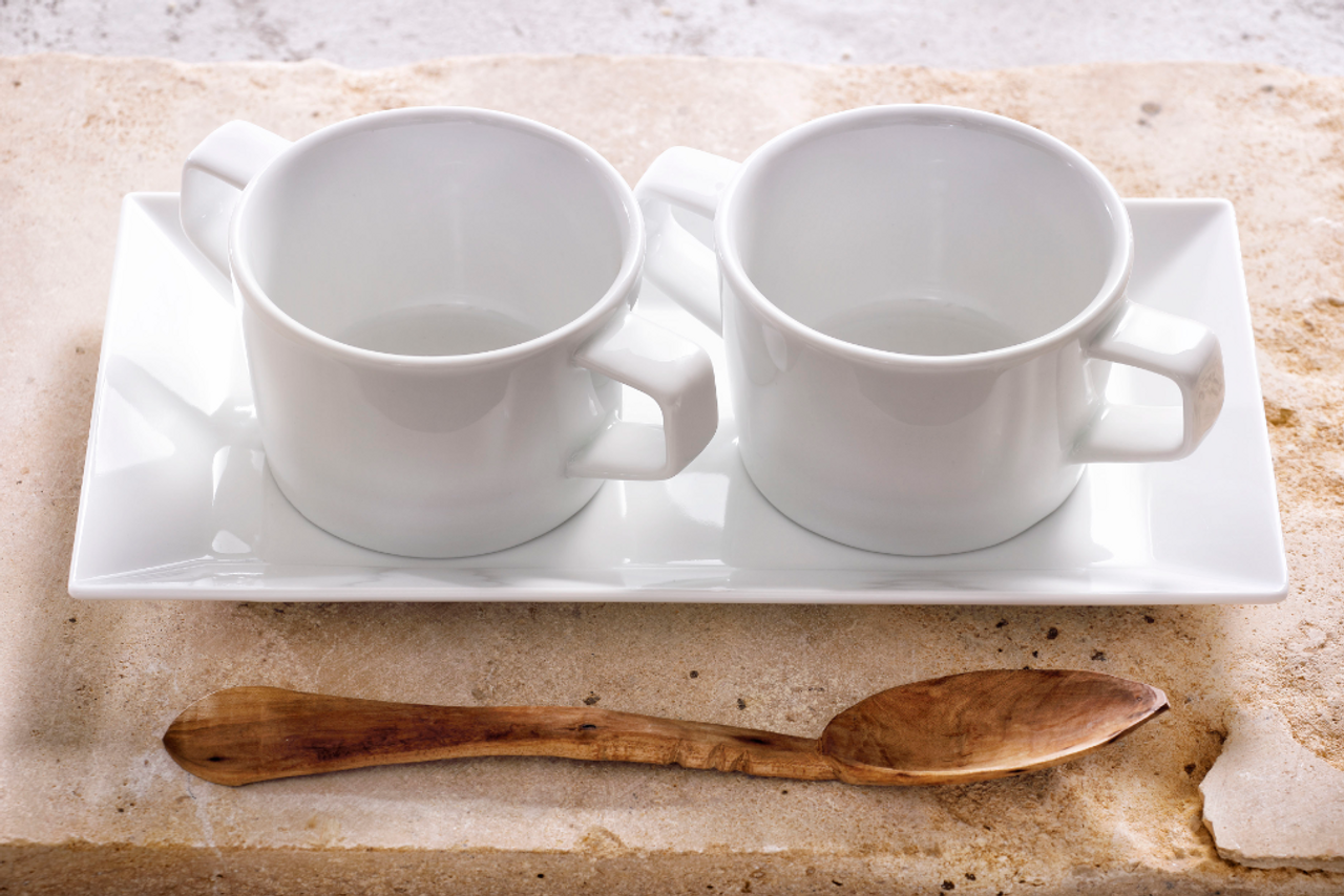 Palmer Schaal White Delight 28,5 x 15 см Porselein Wit