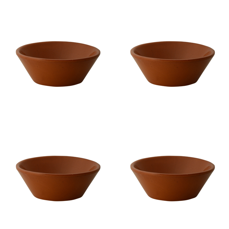 tapas-schaal-classico-11-cm-20-cl-bruin-aardewerk-4-stuks_