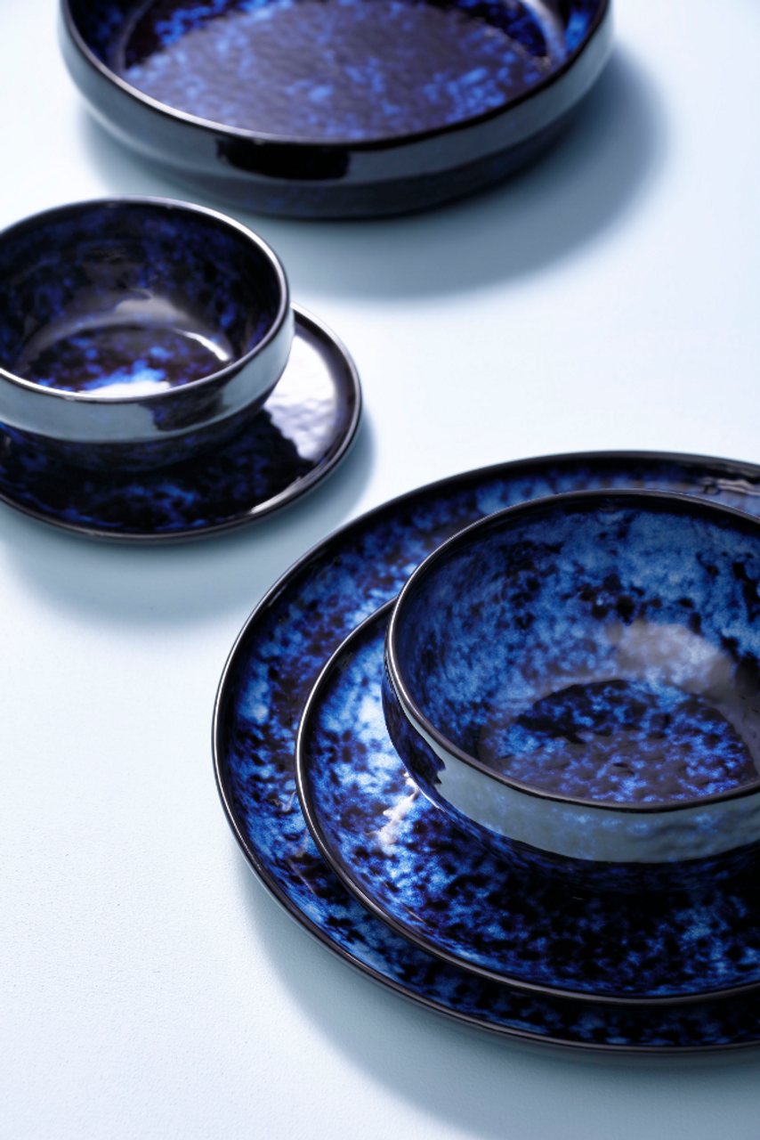 Palmer Bord Bama Blue 15 см Blauw Stoneware