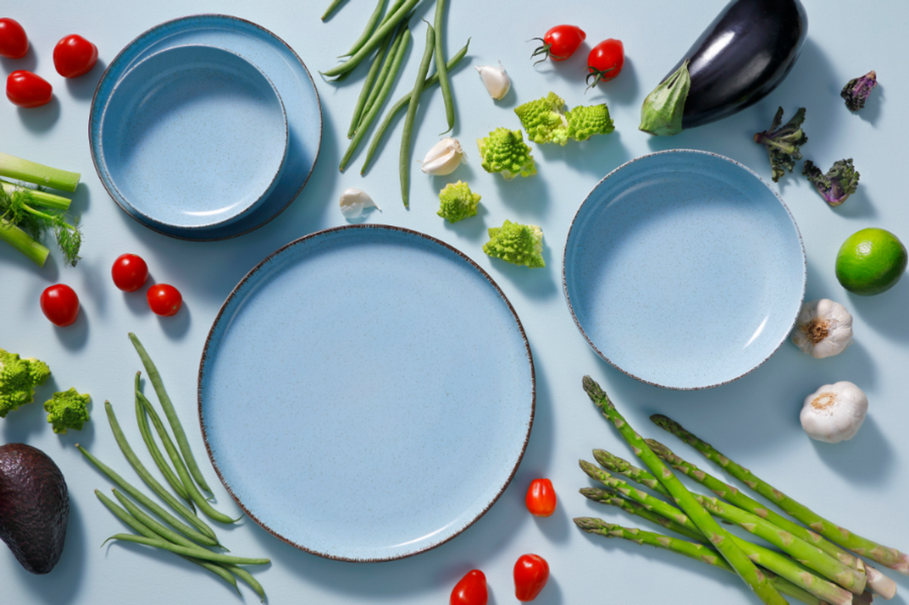 Palmer Bord diep Antigo 19 см Porselein Lichtblauw