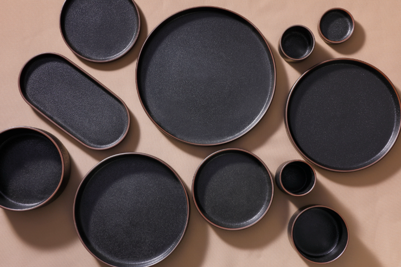 Maastricht Porselein Schaal Hoog Cafe Noir 6,5 cm Zwart