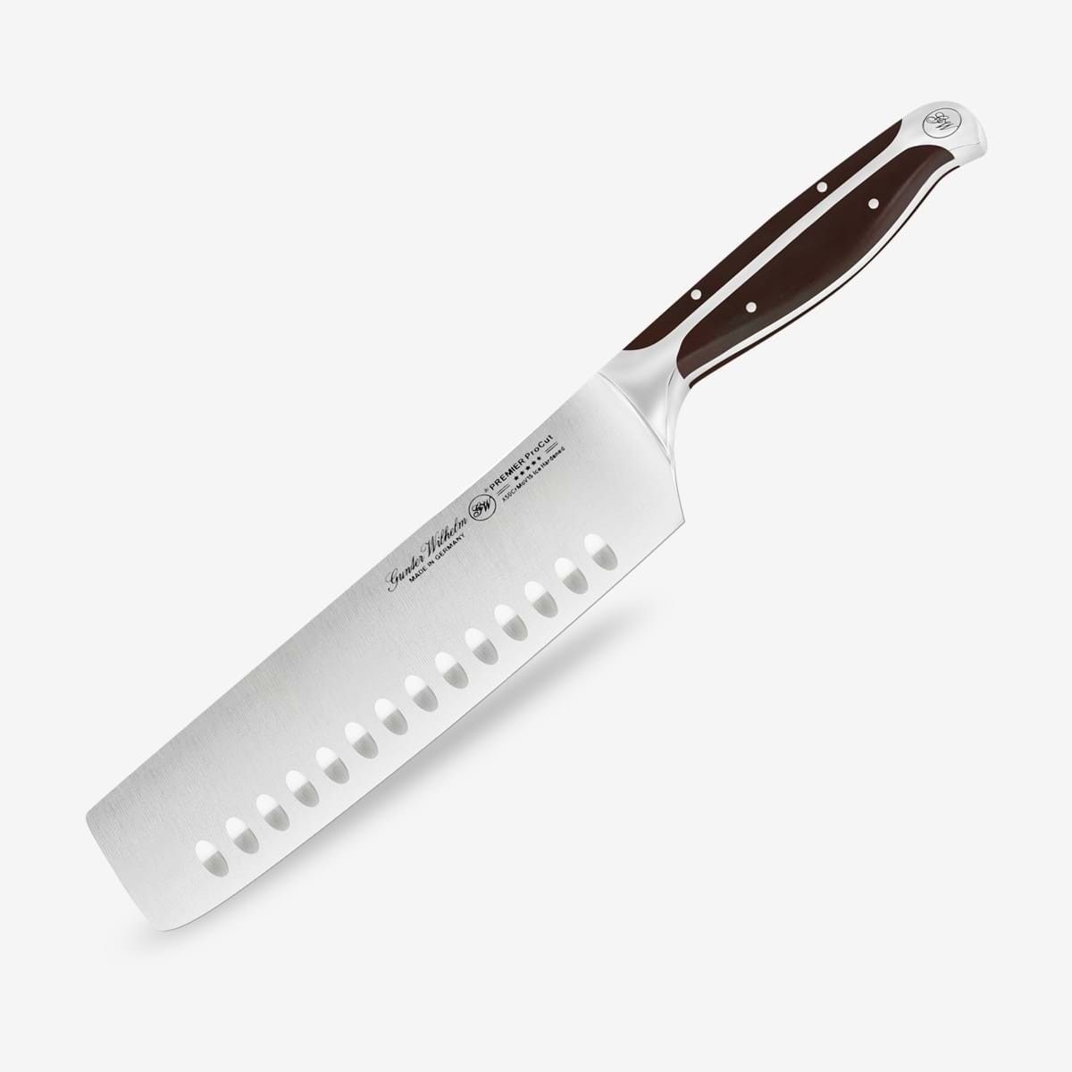 Gunter Wilhelm Thunder Nakiri көкөніс кескіш/пышақ, 7,5 дюйм | Қою-қоңыр ABS тұтқасы SKU: 30-310-0475