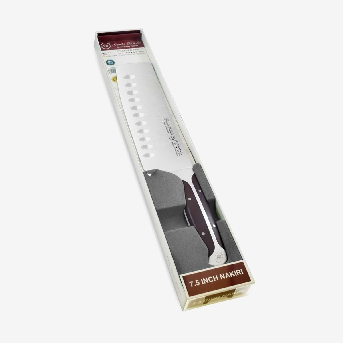 Gunter Wilhelm Thunder Nakiri көкөніс кескіш/пышақ, 7,5 дюйм | Қою-қоңыр ABS тұтқасы SKU: 30-310-0475