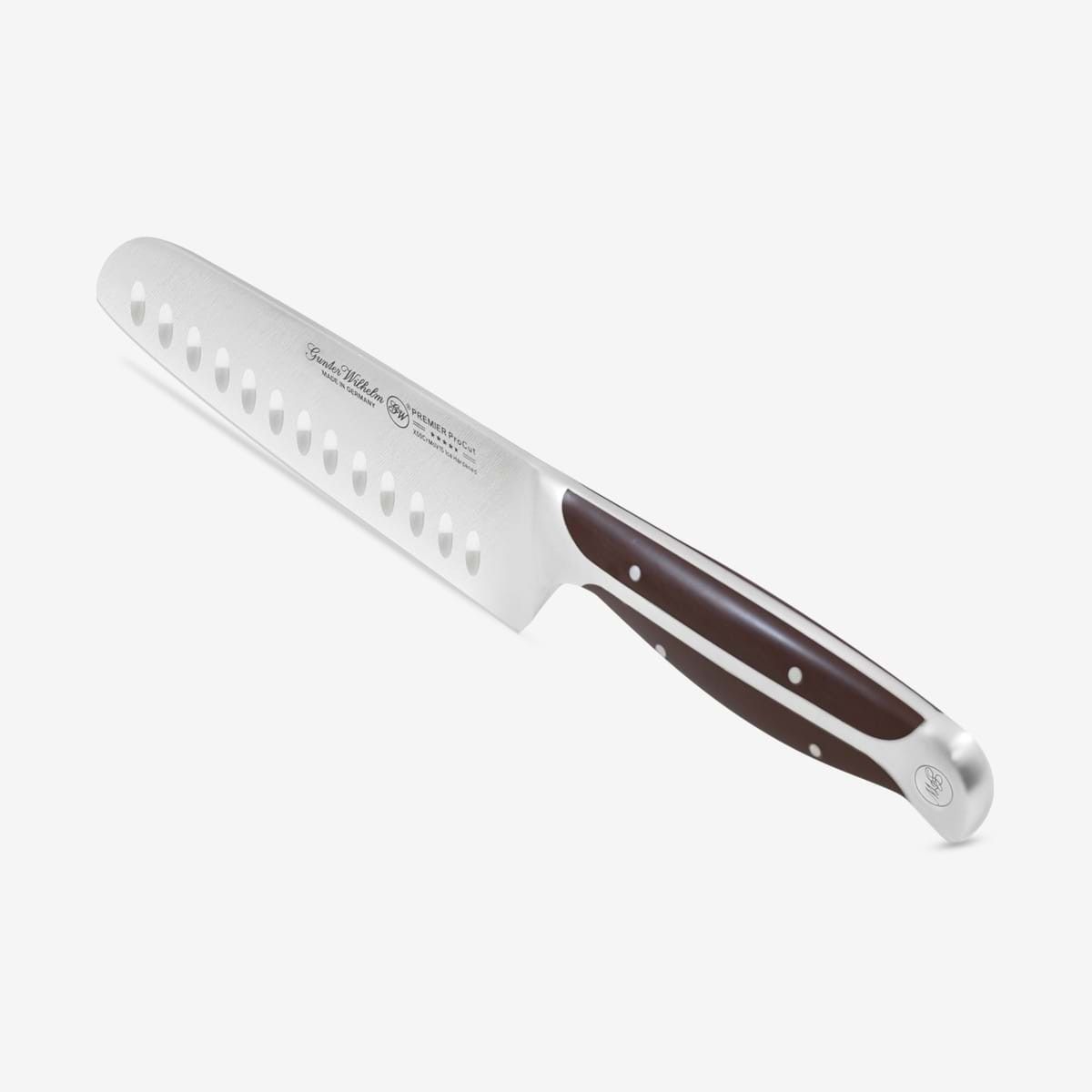 Gunter Wilhelm Thunder Santoku пышақ, 7 дюйм | Қою-қоңыр ABS тұтқасы SKU: 30-315-0407