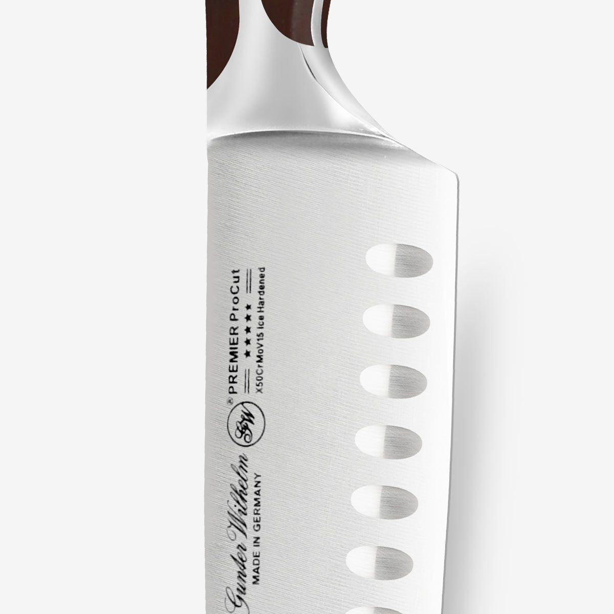Gunter Wilhelm Thunder Santoku пышақ, 7 дюйм | Қою-қоңыр ABS тұтқасы SKU: 30-315-0407