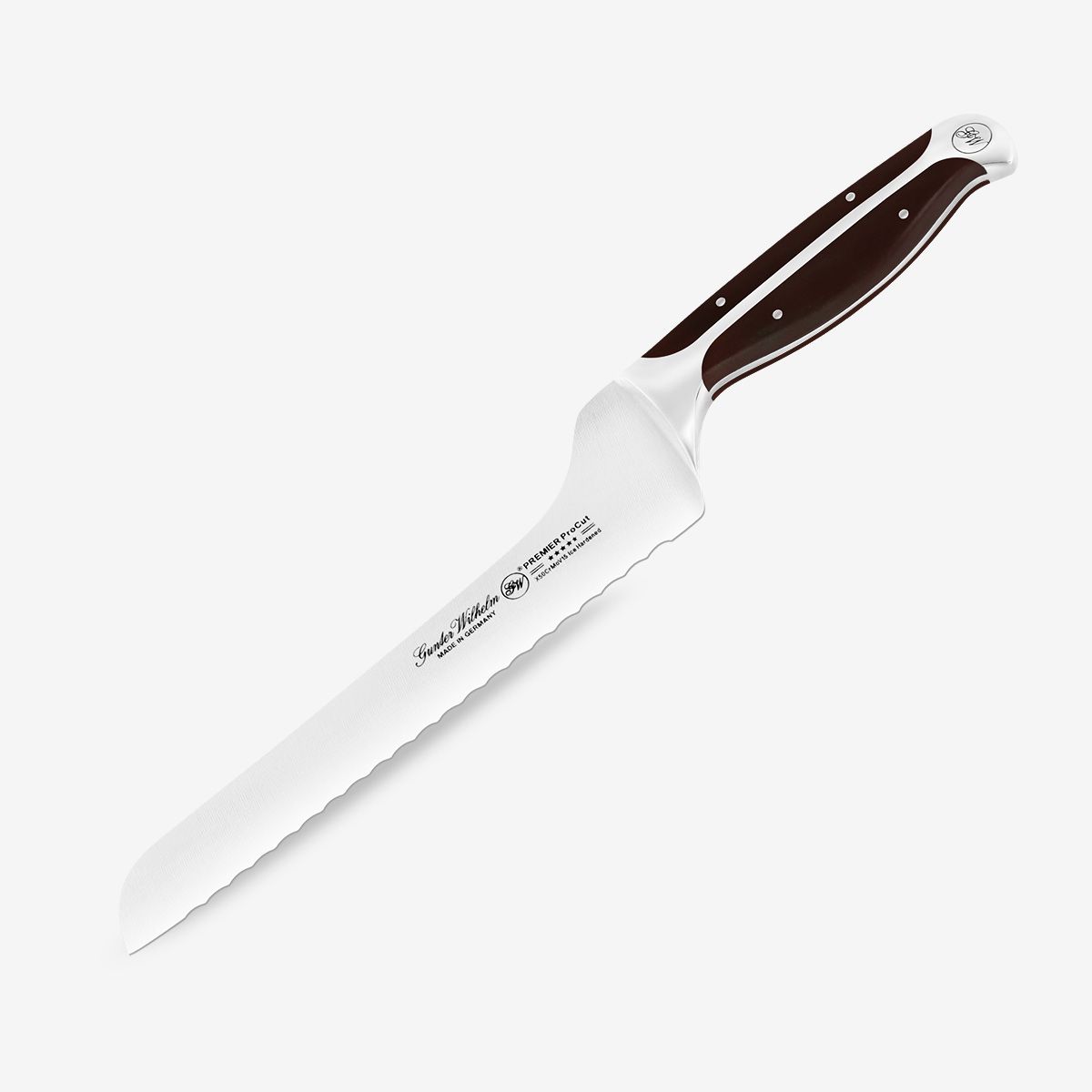 Gunter Wilhelm Thunder офсеттік нан пышағы, 8 дюйм | Қою-қоңыр ABS тұтқасы SKU: 30-348-1508
