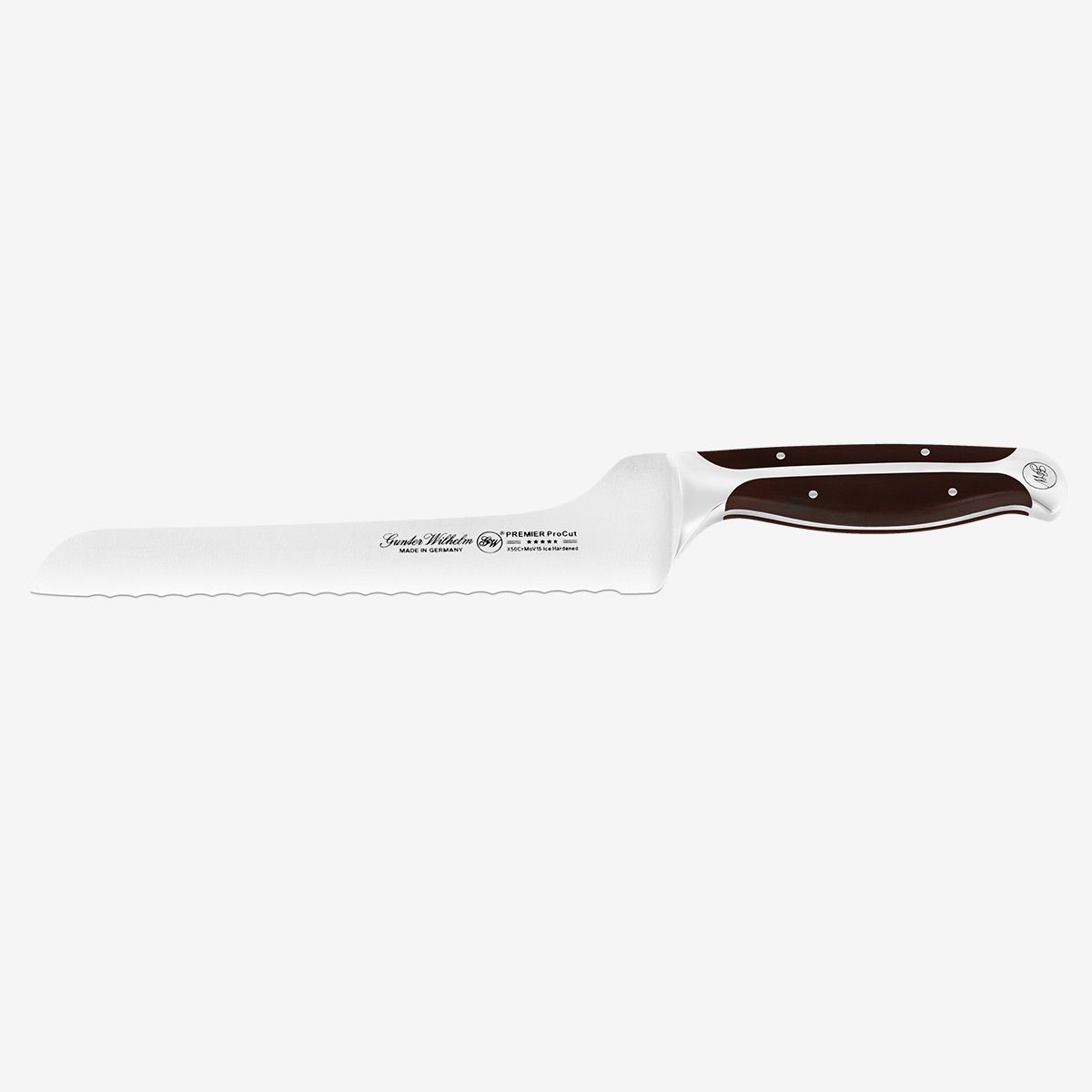 Gunter Wilhelm Thunder офсеттік нан пышағы, 8 дюйм | Қою-қоңыр ABS тұтқасы SKU: 30-348-1508