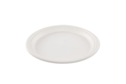 Sugar cane white plate 22 cm (16*50)