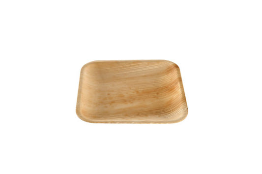 Square palm leaf plate 18cm (4*25)