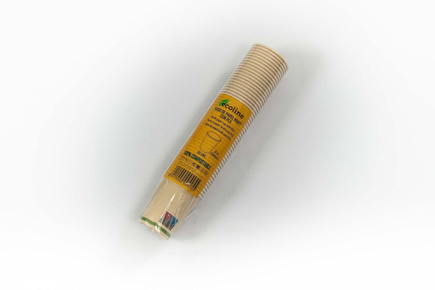 Kraft Paper Cup with PLA 8oz (240ml)(20*50)