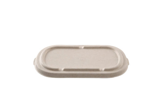 Cream sugar cane lid 850ml-1100ml(20*25)EK