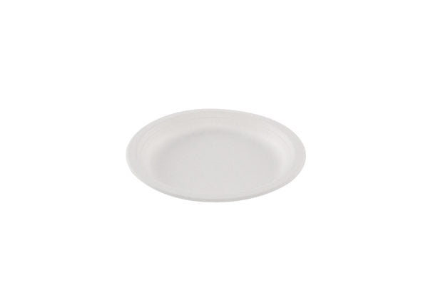 White sugar cane plate 17 cm (16*50) PFAS-free