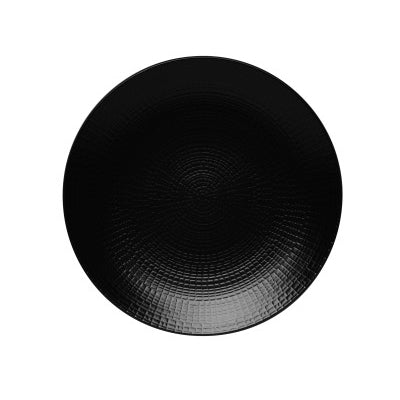 Round Salad / App./ Shallow Bowl, 8" 1/4 - Black 8" 5/16