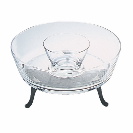 Multiservice Bowl With Cup, With Feet;  D: 11" C: 101-1/2 Oz.