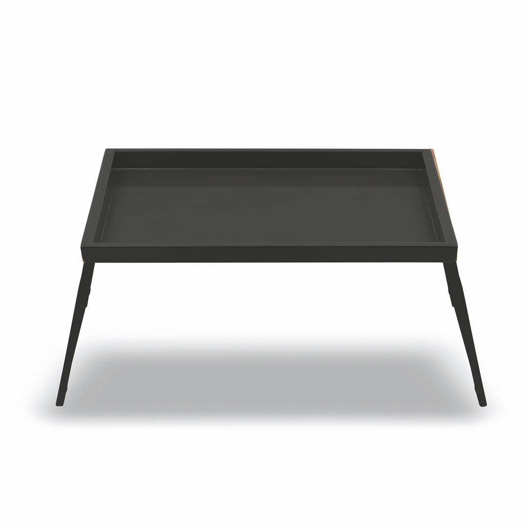 Breakfast Tray L: 11-3/4" W: 7-7/8" Lacquered Black