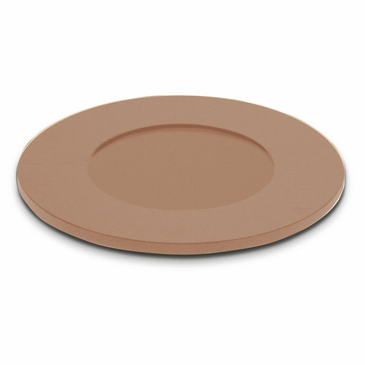 Wenge Wood Finish Round Charger;  D: 13" Walnut