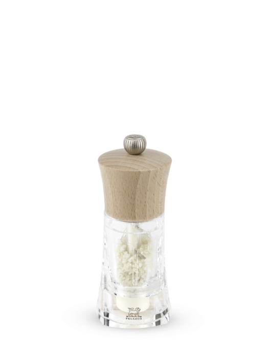 Мельница для морской соли Peugeot Oleron Wet Sea Salt Mill, акрил/дерево, натуральный, 14 см (5 дюймов), артикул: '29920