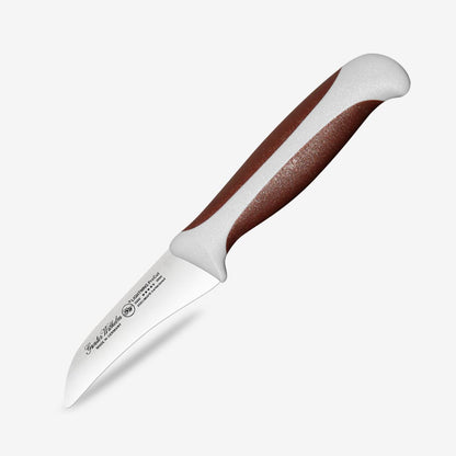 Gunter Wilhelm Thunder Curved Birds Beak Knife, 3 Inch | Brown and Grey Handle SKU: 10-102-0103