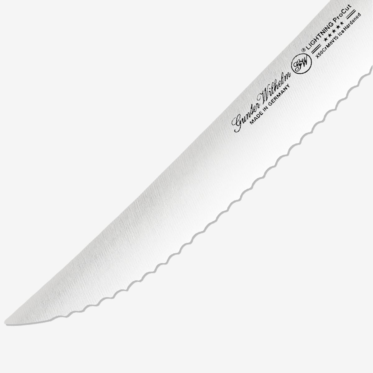 Gunter Wilhelm Thunder Utility/Steak Knife Serrated, 5 Inch | Brown and Grey ABS Handle SKU: 10-113-1105