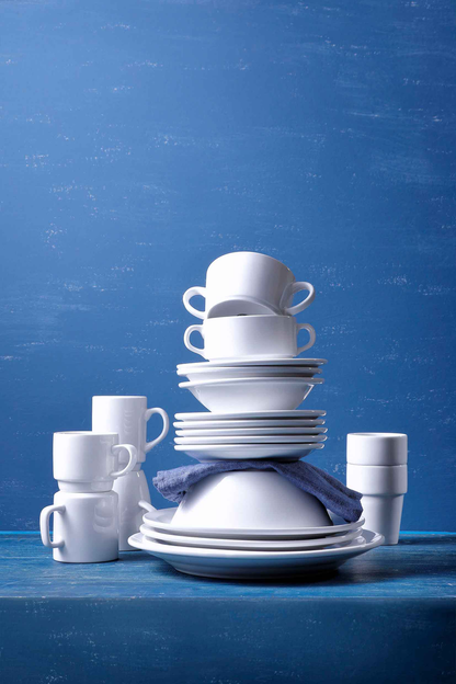 Тарілка Mammoet з вузьким краєм Budgetline 16 см, порцеляна, білий колір 