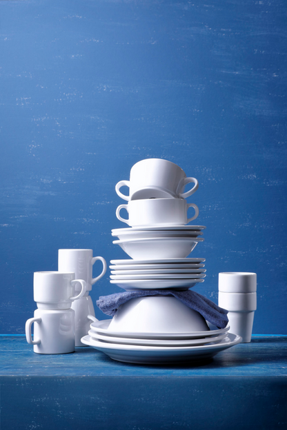 Тарілка Mammoet з вузьким краєм Budgetline 26 см, порцеляна, білий колір 