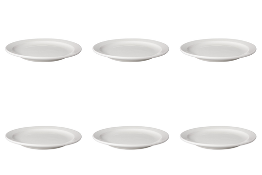 mammoet-bord-smalle-rand-budgetline-21-cm-wit-porselein-6-stuks_