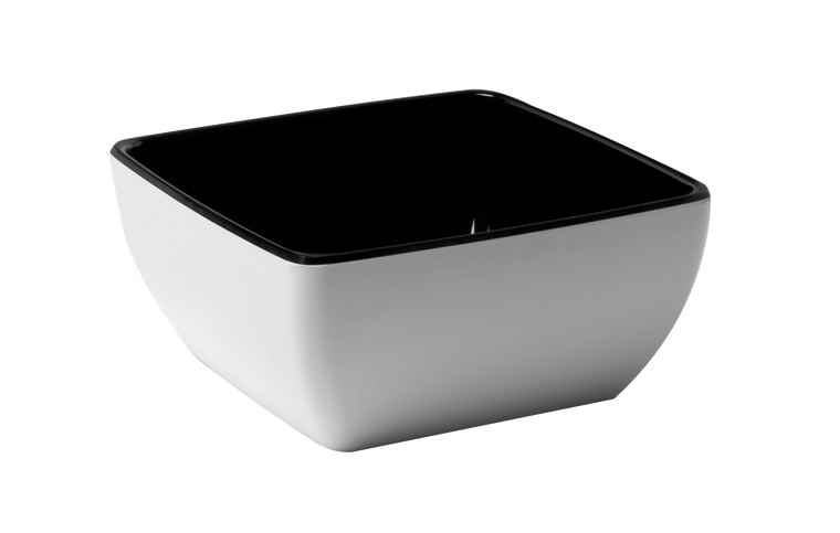 truyts-schaal-melamine-19-x-19-cm-zwart-wit-melamine-1-stuk_