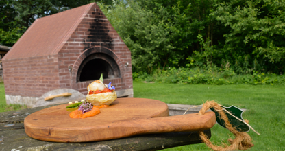 Twents Hout Tapasplank Food Safe 38 x 30 см Hout Bruin 