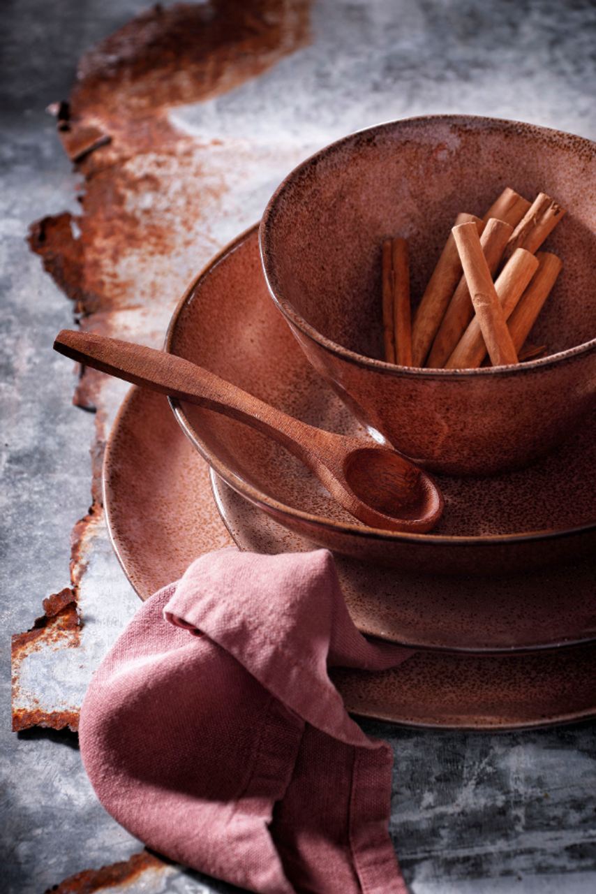 Palmer Bord diep Rustique 21 см Stoneware Roze 