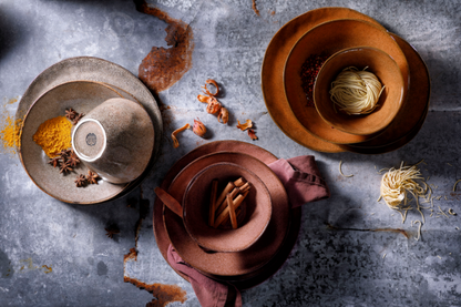 Palmer Bord diep Rustique 21 см Stoneware Roze 