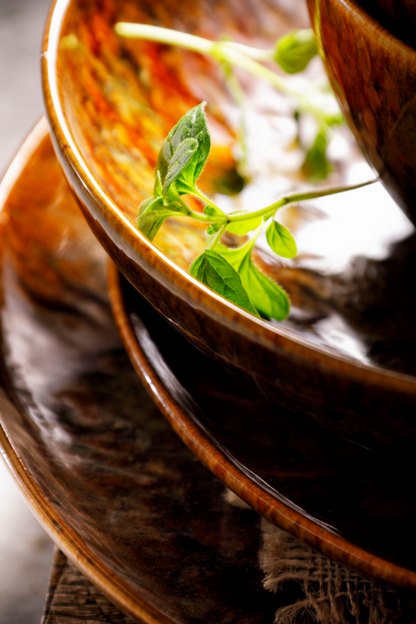 Діп Palmer Bord Forest Rustique 21 см Stoneware Bruin 