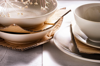 Palmer Schaal Aurora 15 cm 57 cl Stoneware Grijs