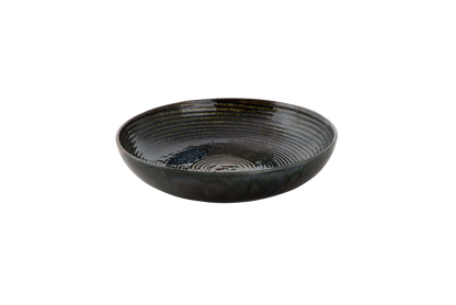 palmer-bord-diep-coupe-metallic-26-cm-groen-stoneware-1-stuk_