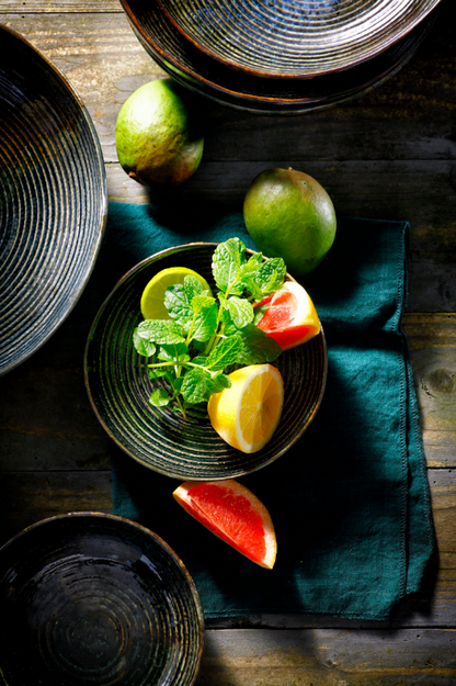 Тарілка Palmer глибока купе Metallic 22 см керамічна зелена 