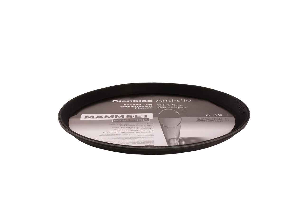Mammoet Dienblad Easy Anti-slip 36 см Polypropyleen Zwart 