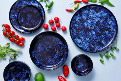 Palmer Bord Bama Blue 15 см Blauw Stoneware 