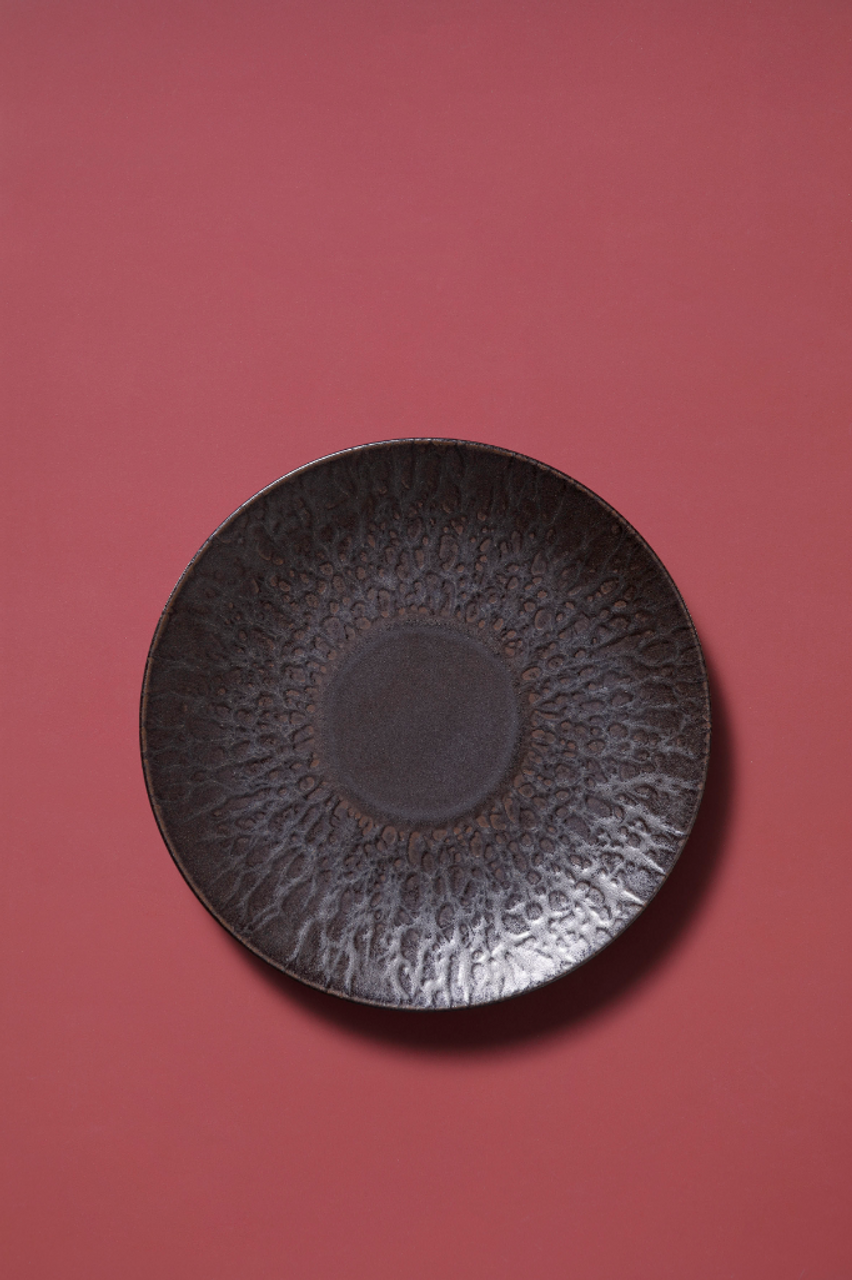 Тарілка Palmer coupe Ruston 27 см керамічна коричнева 