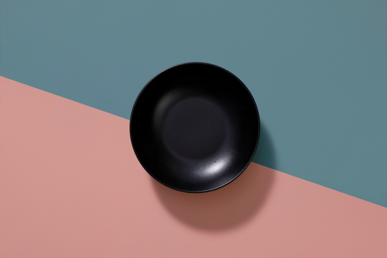 Mammoet Bord diep Moon 21,5 см кераміка Zwart 