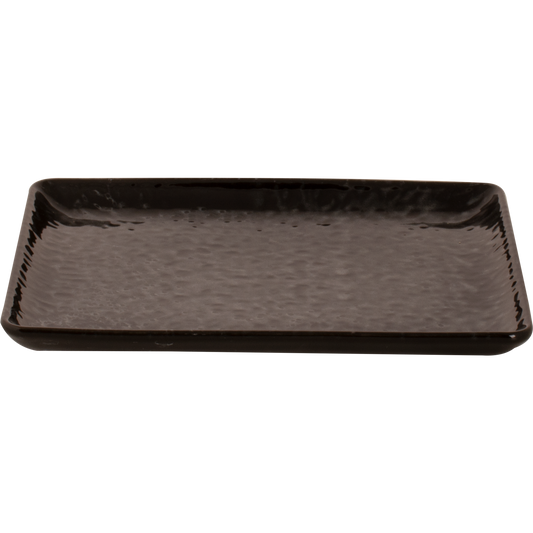 MAASTRICHT PLATE 23X17 RECT. BLACK TAHITI  9 x 6.75 inch SKU: MS-533790