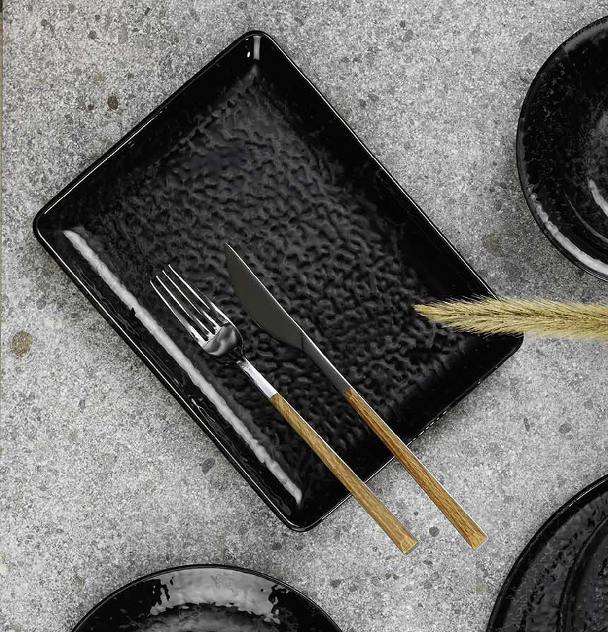 Maastricht Porselein Bord Tahiti 23 x 17 см Чорний 