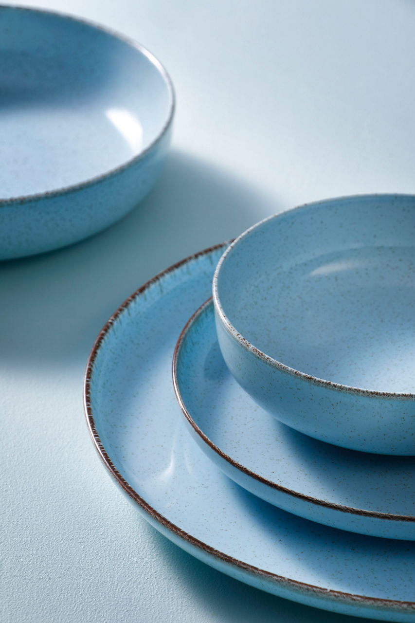 Palmer Bord diep Antigo 19 см Porselein Lichtblauw 