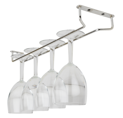 Стелажі для бару Professional Glazenrek 40 x 11 см Staal Zwart 